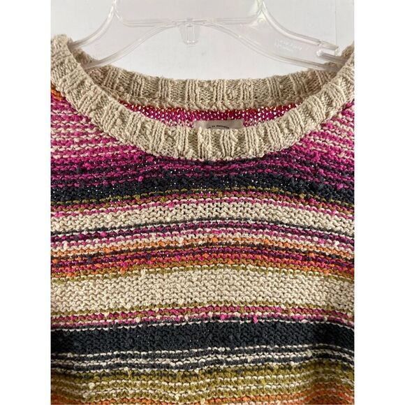Billabong Easy Going Striped Colorful Pullover Sweater Size S - Picture 3 of 9